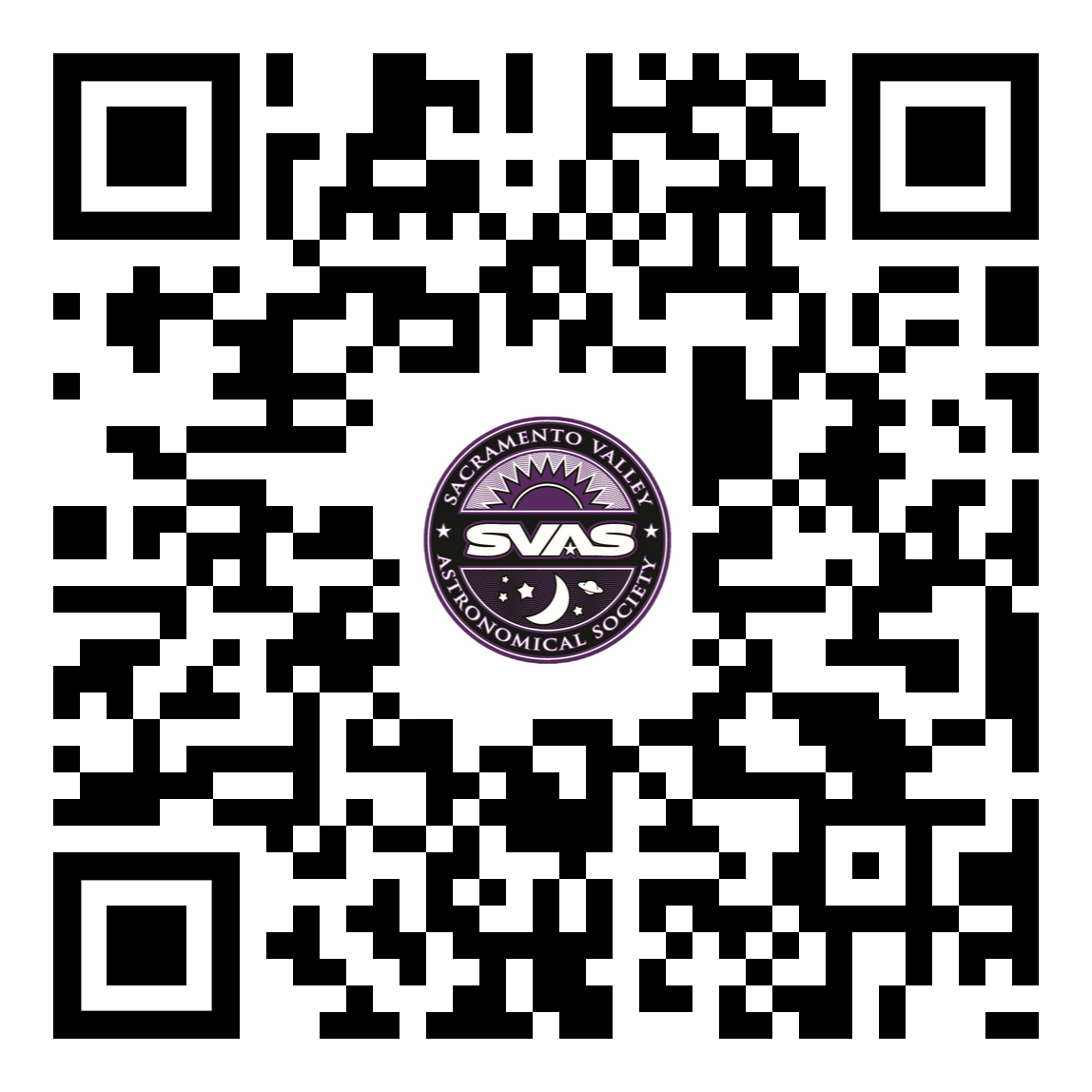 QR code linking to the SVAS PayPal donation page
